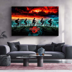 Movies & Series Metal Poster | Stranger Things Metal Frame | Dark Sci-Fi Wall Art | Upside Down Inspired Metal Poster 04