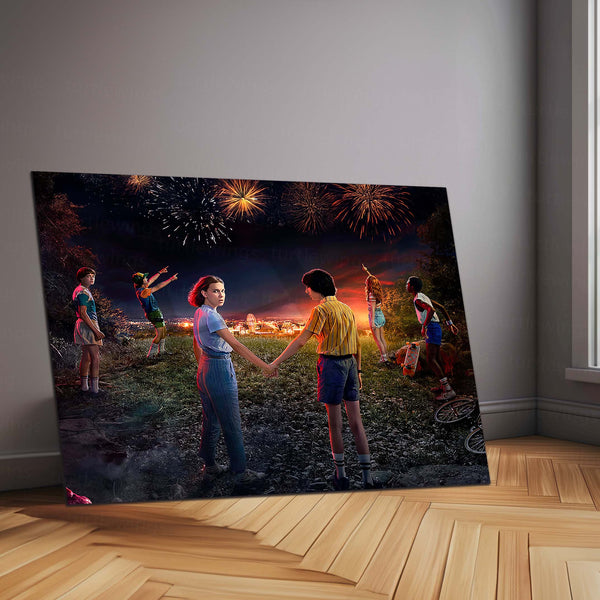 Stranger Things Season 3 (2019) – Metal Frame | Netflix Series Wall Art - TURTLEWINGS 