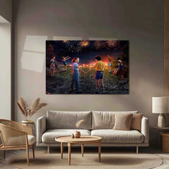 Stranger Things Season 3 (2019) – Metal Frame | Netflix Series Wall Art - TURTLEWINGS 
