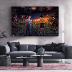 Stranger Things Season 3 (2019) – Metal Frame | Netflix Series Wall Art - TURTLEWINGS 