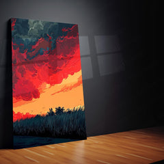 Movies & Series Metal Poster Set of 3 | Stranger Things Storm Horizon Triptych Wall Art