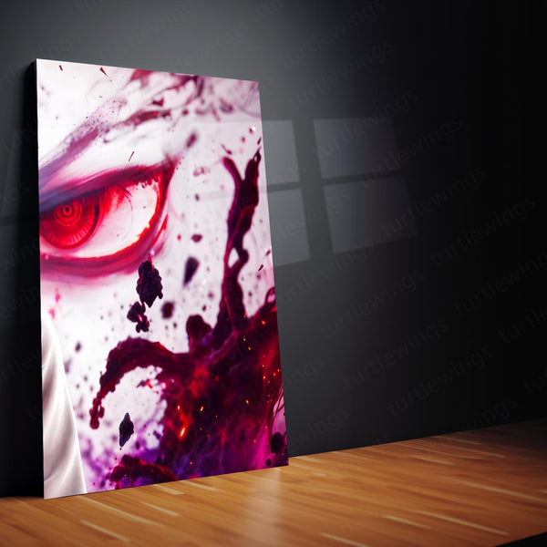 Anime Metal Poster Set of 3 | Ryomen Sukuna Crimson Eyes Triptych Wall Art