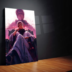 Anime Metal Poster Set of 3 | Ryomen Sukuna Throne Triptych Wall Art