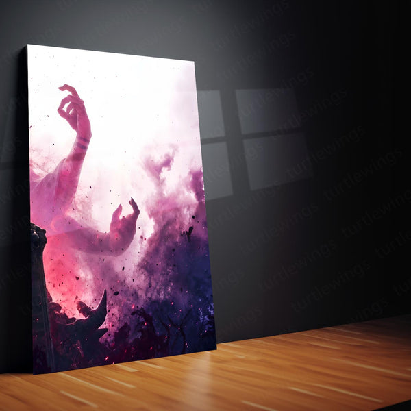 Anime Metal Poster Set of 3 | Ryomen Sukuna Throne Triptych Wall Art
