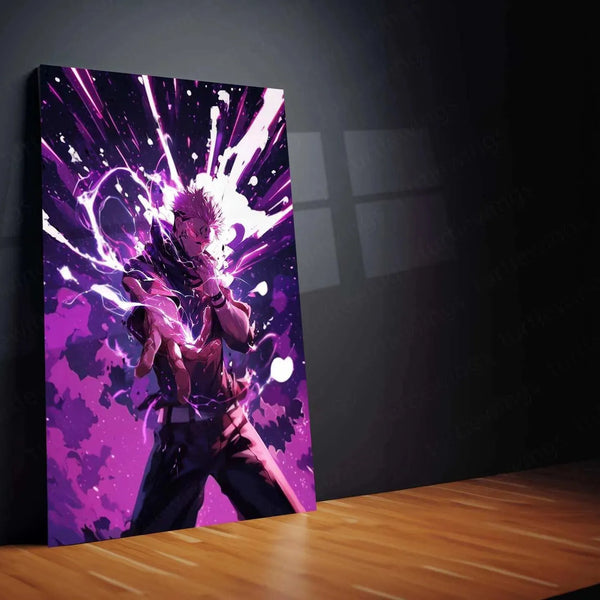 Sukuna Metal Poster – King of Curses | Jujutsu Kaisen Wall Art | Dark Power Decor - TURTLEWINGS 