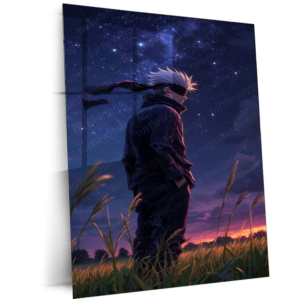 Anime Metal Poster | Satoru Gojo Metal Poster | Jujutsu Kaisen  Anime Frame | Stylish Duo Wall Art (Copy)