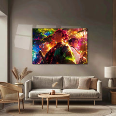 Tanjiro & Nezuko Metal Poster | Demon Slayer Anime Wall Art | Sibling Bond Aesthetic