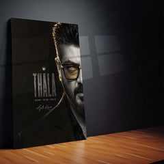 Thala Ajith Kumar Metal Poster | Premium Tamil Cinema Wall Art | Iconic Ajith Kumar Metal Print