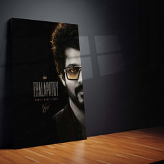 Thalapathy Vijay Metal Poster | Premium Tamil Superstar Wall Art | Iconic Vijay Metal Print