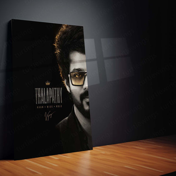 Thalapathy Vijay Metal Poster | Premium Tamil Superstar Wall Art | Iconic Vijay Metal Print