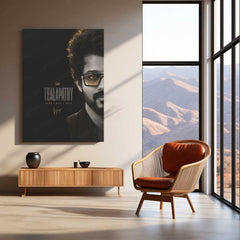 Thalapathy Vijay Metal Poster | Premium Tamil Superstar Wall Art | Iconic Vijay Metal Print
