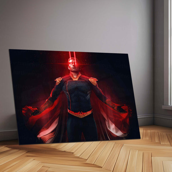 The Boys Season 4 – Homelander Metal Frame | Dark Superhero Wall Art | Gritty Poster for Anti-Hero Fans - TURTLEWINGS 