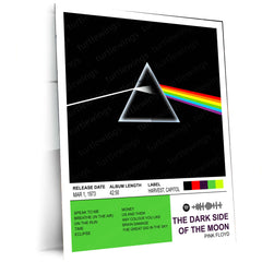 The Dark Side of the Moon Metal Frame | Pink Floyd Album Art | Classic Music Wall Poster