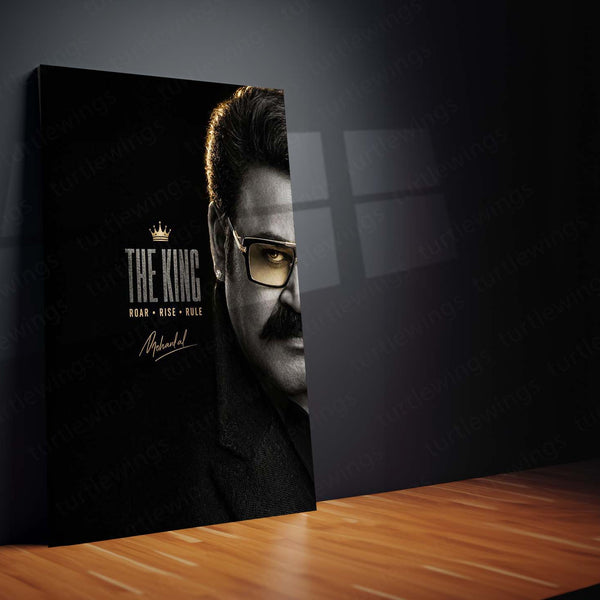 The King Mohanlal Metal Poster | Premium Malayalam Superstar Wall Art