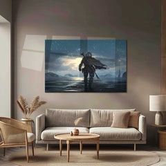 The Mandalorian – Metal Frame | Star Wars Wall Art | Galactic Bounty Hunter Poster for Sci-Fi Fans - TURTLEWINGS 