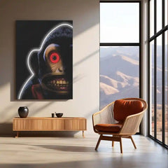 Evil Monkey Neon LED Frame | Horror Aesthetic Wall Art | Dark Creepy Glow Design - TURTLEWINGS 