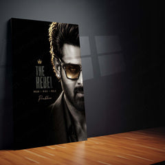 The Rebel Prabhas Metal Poster | Premium Telugu Superstar Wall Art