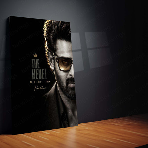 The Rebel Prabhas Metal Poster | Premium Telugu Superstar Wall Art