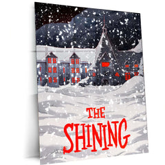 The Shining Winter Poster – Haunted Hotel Snowy Scene | Horror Classic Metal Frame