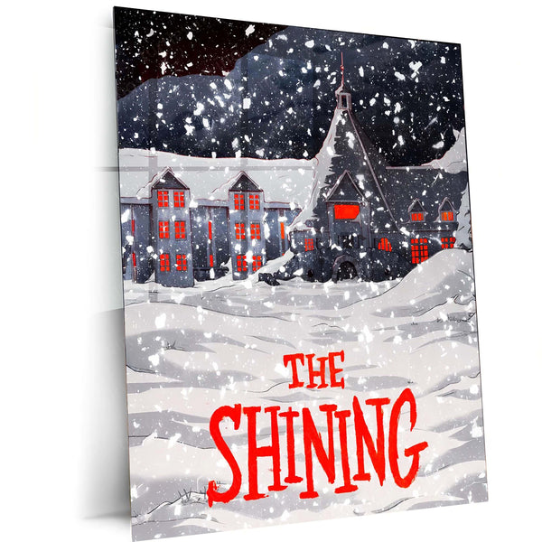 The Shining Winter Poster – Haunted Hotel Snowy Scene | Horror Classic Metal Frame