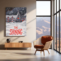 The Shining Winter Poster – Haunted Hotel Snowy Scene | Horror Classic Metal Frame
