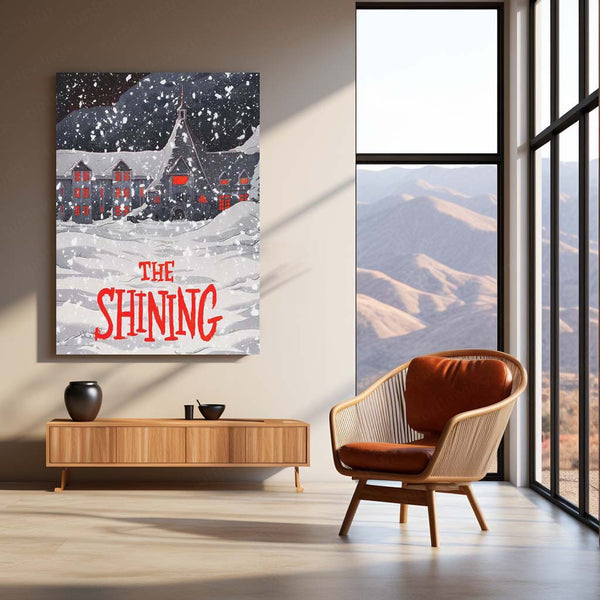 The Shining Winter Poster – Haunted Hotel Snowy Scene | Horror Classic Metal Frame