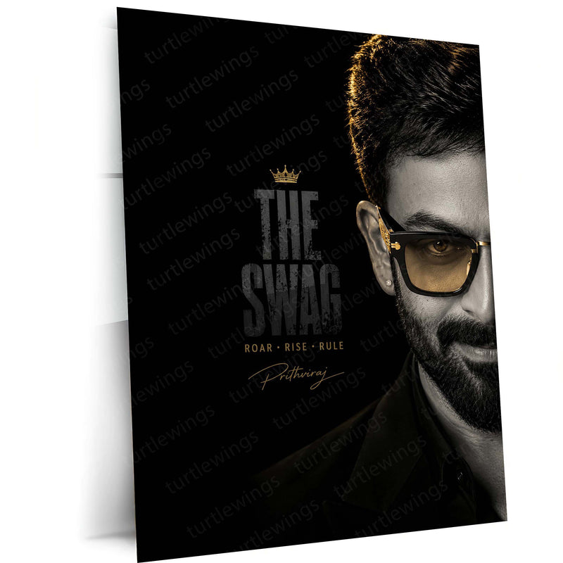 The Swag Prithviraj Sukumaran Metal Poster | Premium Malayalam Superstar Wall Art