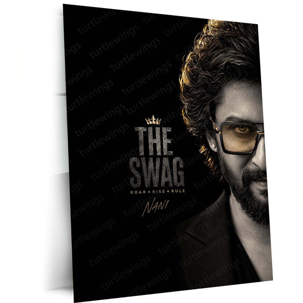 The Swag Nani Metal Poster | Premium Telugu Superstar Wall Art