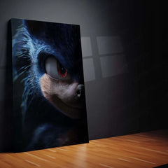 Anime Metal Poster | Dark Sonic Metal Poster | thebootlegsaint-Inspired Fan Art | Sonic the Hedgehog Shadow Form Decor - TURTLEWINGS 