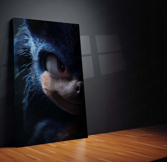 Anime Metal Poster | Dark Sonic Metal Poster | thebootlegsaint-Inspired Fan Art | Sonic the Hedgehog Shadow Form Decor