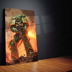 Warhammer 40k  | Epic Battle Scene Metal Poster | HD Metal Wall Frame for Gamers & Collectors 06