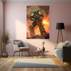 Warhammer 40k  | Epic Battle Scene Metal Poster | HD Metal Wall Frame for Gamers & Collectors 06