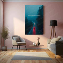 Car Running on Highway – Low Light Fog with Smooth Long Exposure - TURTLEWINGS 
