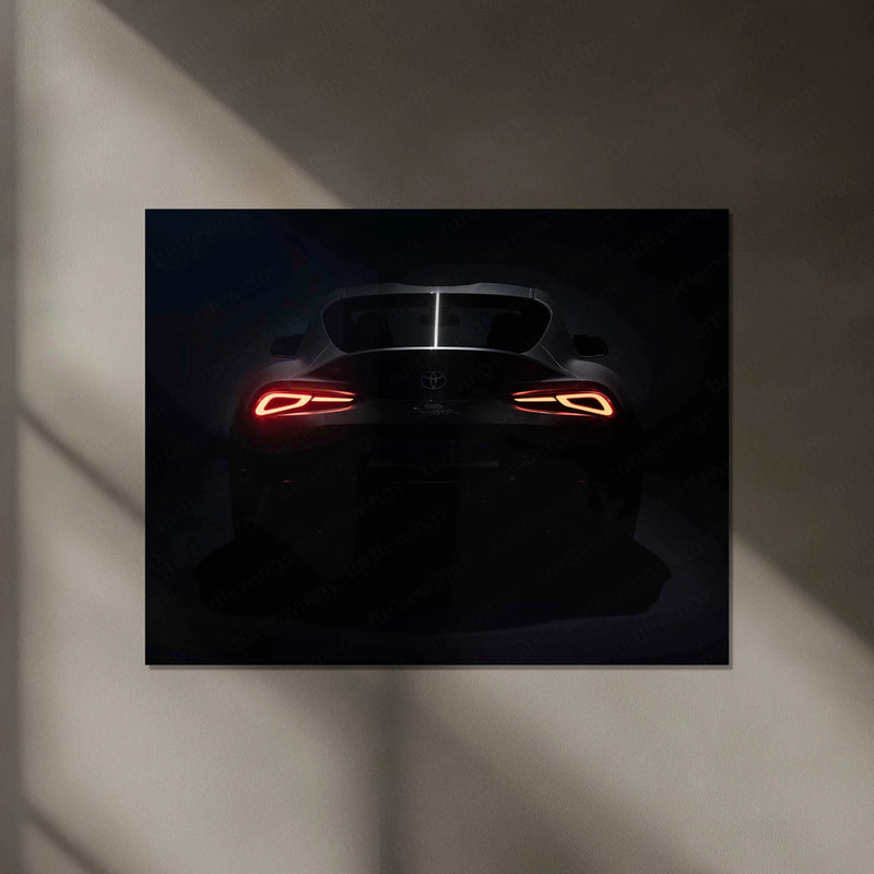 Toyota Supra Neon LED Metal Poster - TURTLEWINGS 