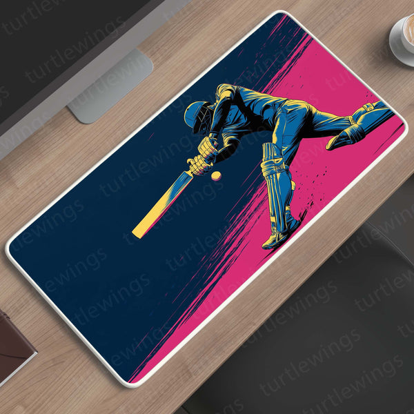 Cricket Deskmat – Mouse Pad for Office & Gaming | Smooth Surface, Non-Slip Base, Premium Print