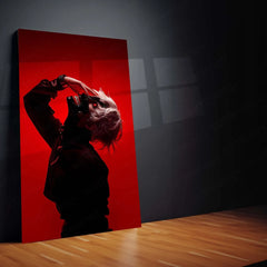 Anime Metal Poster | Ken Kaneki Metal Poster | Tokyo Ghoul Wall Art | Dark Anime Aesthetic Decor - TURTLEWINGS 