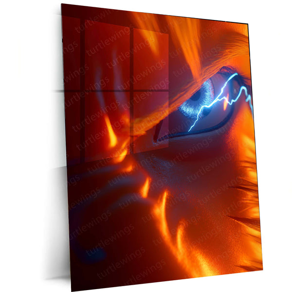Naruto Uzumaki in the Dark Metal Frame – Extreme Close-Up Poster | Hidden Pain & Power Wall Art | Ninja Way Collector's Decor - TURTLEWINGS 