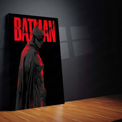 Batman Metal Frame – Futuristic Tattoo-Inspired Design | Bob Layzell Style Hero Art | Dark Aesthetic Wall Decor - TURTLEWINGS 