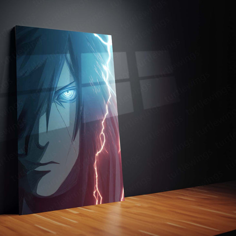 Madara Uchiha Rinnegan Close-Up Metal Frame – Naruto Shippuden Wall Art | God-Level Shinobi Poster | Dark Villain Otaku Decor - TURTLEWINGS 