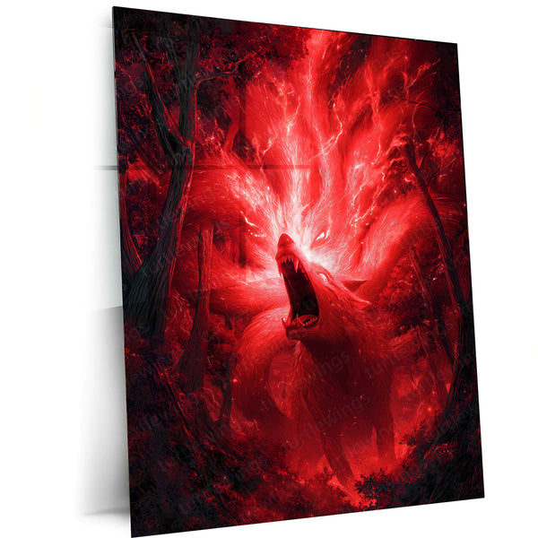 Kurama – The Nine-Tails Unleashed | Naruto Anime Poster - TURTLEWINGS 