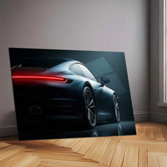 LED | 🚗 2025 Porsche 911 Neon LED Metal Poster | Iconic Supercar Wall Decor - TURTLEWINGS 