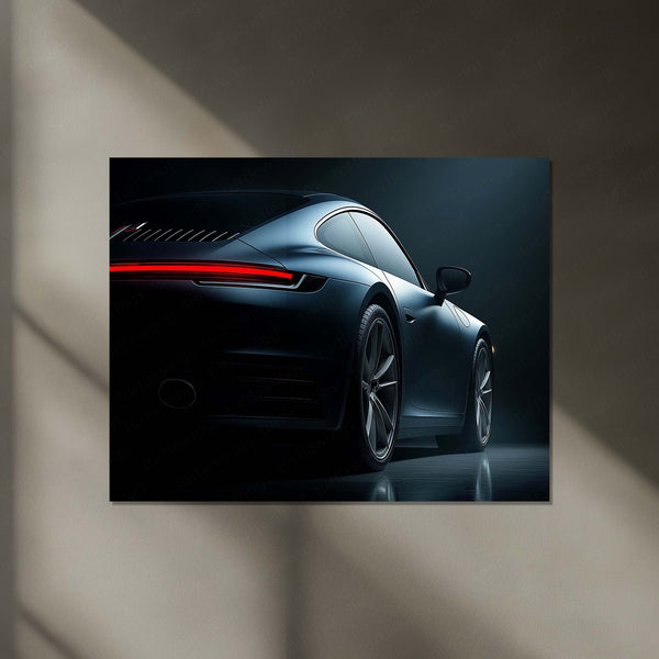 LED | 🚗 2025 Porsche 911 Neon LED Metal Poster | Iconic Supercar Wall Decor