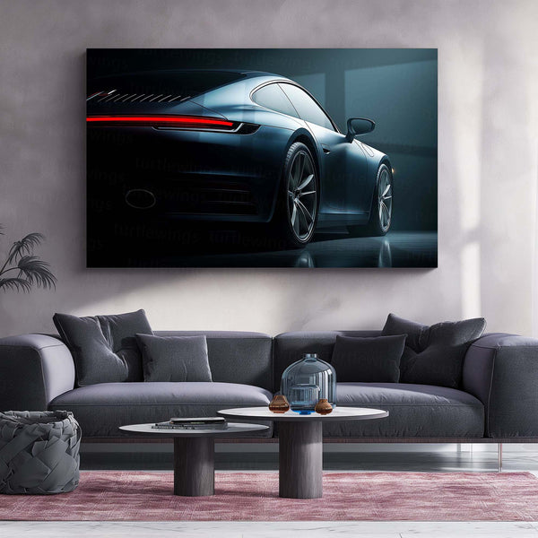LED | 🚗 2025 Porsche 911 Neon LED Metal Poster | Iconic Supercar Wall Decor