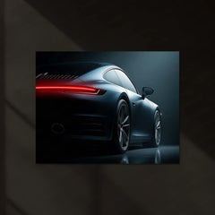 LED | 🚗 2025 Porsche 911 Neon LED Metal Poster | Iconic Supercar Wall Decor - TURTLEWINGS 