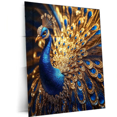 Vastu Collection -Elegant Peacock Metal Frames for Prosperity and Harmony 2 - TURTLEWINGS 