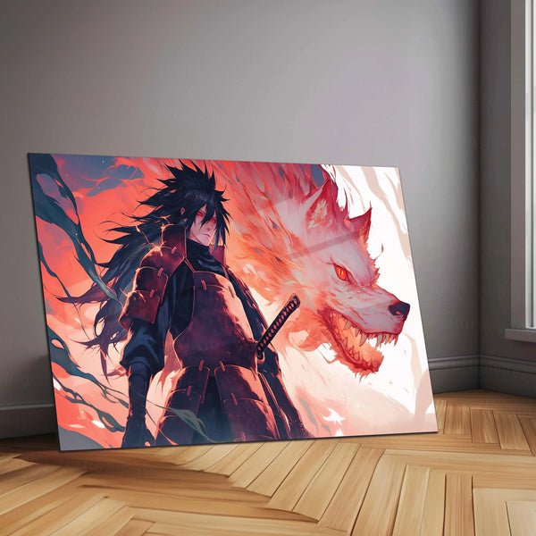 Anime Metal Poster |  Madara Uchiha Metal Poster | Naruto Shippuden Wall Art | Uchiha Clan Power Decor
