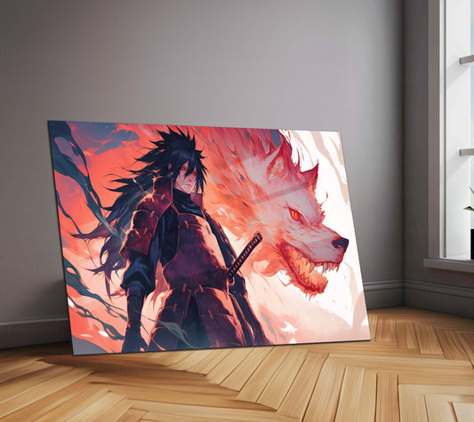 Anime Metal Poster |  Madara Uchiha Metal Poster | Naruto Shippuden Wall Art | Uchiha Clan Power Decor