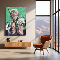 Chaos Metal Frame – Bright Green Abstract Poster | Energetic Vibes Wall Art | Bold Graphic Design for Creative Spaces - TURTLEWINGS 
