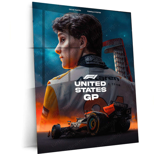 USGP Metal Frame // The Thrill of Formula 1 Racing at its Best - TURTLEWINGS 