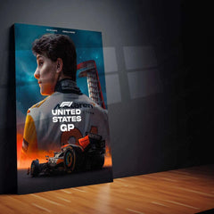 USGP Metal Frame // The Thrill of Formula 1 Racing at its Best - TURTLEWINGS 
